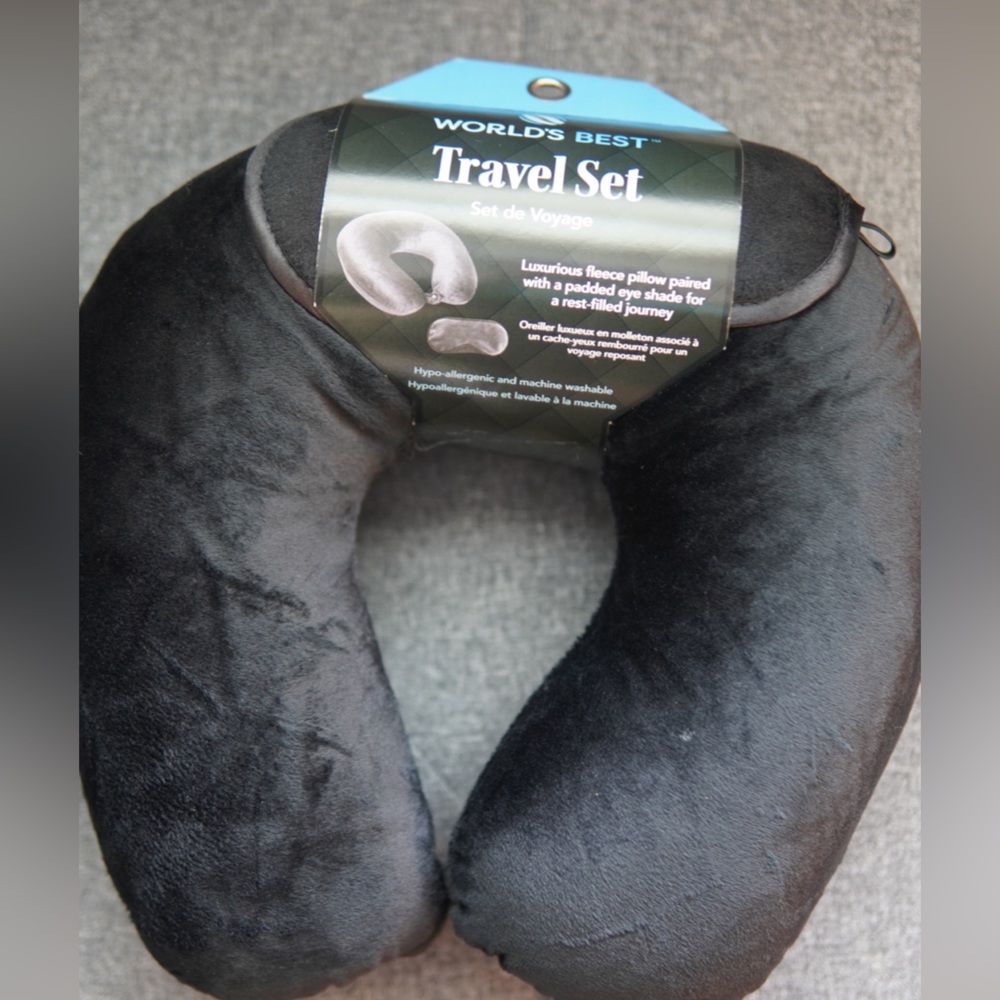 Cozy Black Travel Neck Pillow